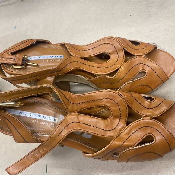 Chunky Brown Heels - Picture 2 of 2